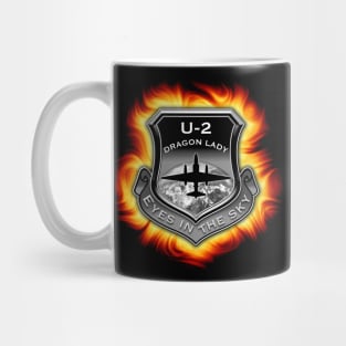 U2 Dragon Lady spy plane fire shield Mug